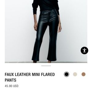 Zara leather pants